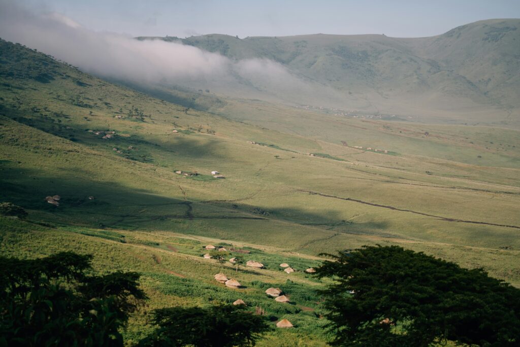 Real meaning of Ngorongoro Crater landscape in northern Tanzania